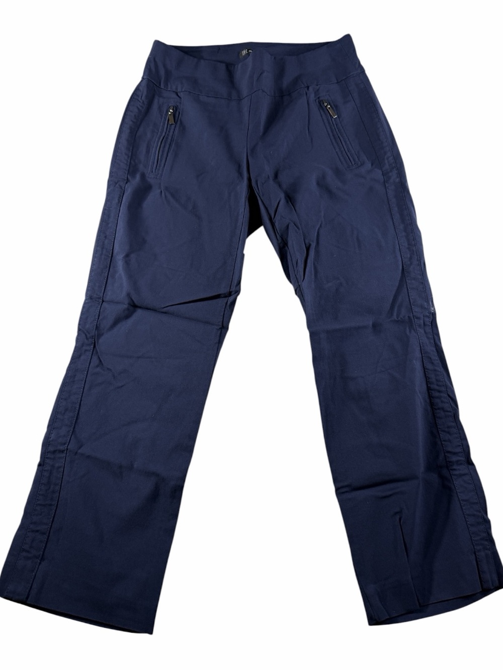 INC  International Concepts Women’sNavy Blue High-Waist Regular Wide Leg Pants 8